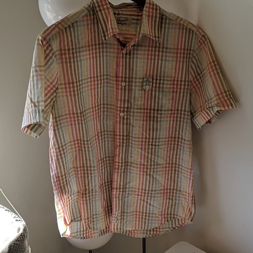Penguin heritage slimfit pastel plaid short sleeve